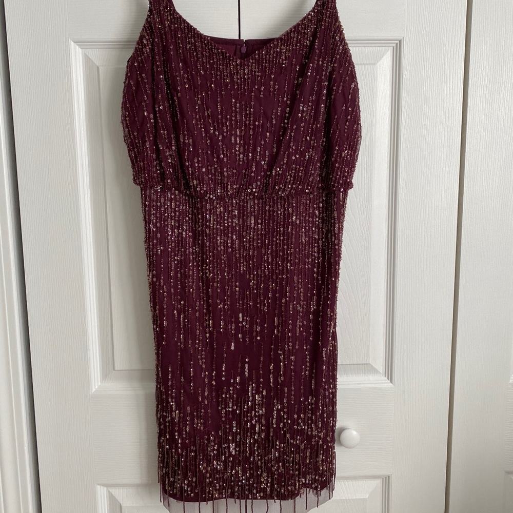 Adrianna Papell Sequin Blouson Dress size 14